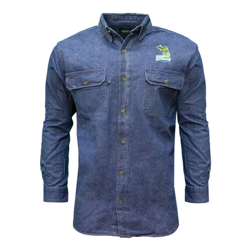 Premium Long Sleeve Denim Shirt Thumbnail
